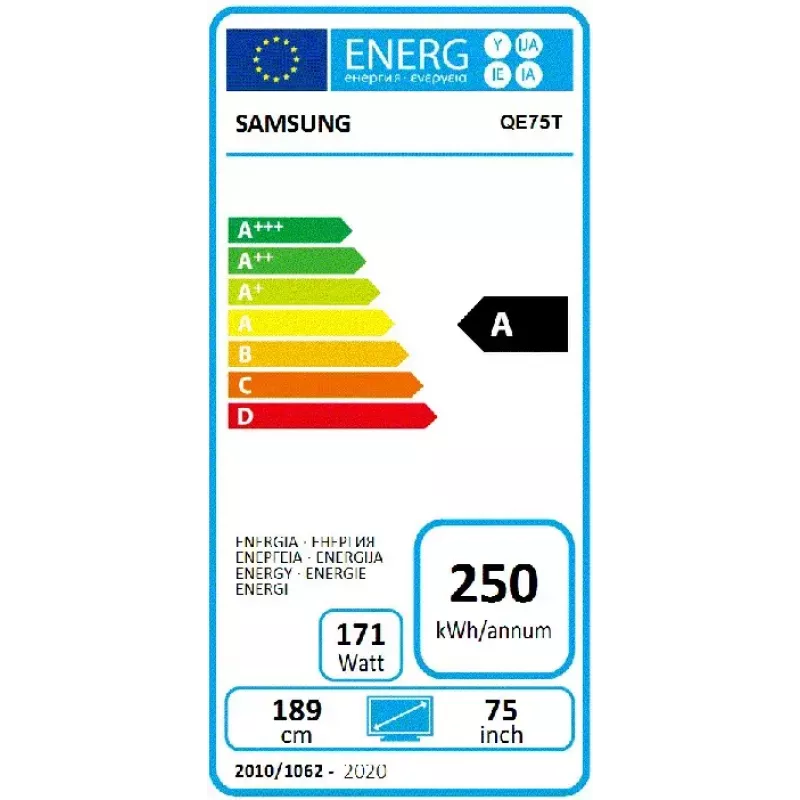 Samsung QE75T Cyfrowy ekran informacyjny płaski 190,5 cm (75 cali) LCD 300 cd/m² 4K Ultra HD Czarny Tizen 4.0