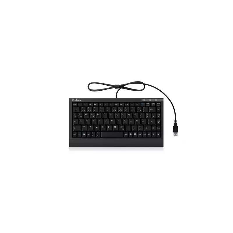 Klawiatura KeySonic ACK-595C+ (DE) biurowa USB QWERTZ niemiecka czarna