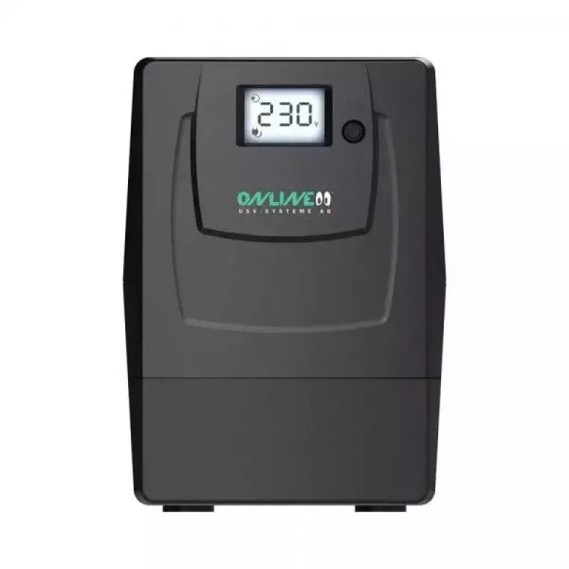 ONLINE USV-Systeme YUNTO Smile 800 Line-Interactive 0,8 kVA 480 W 2 gniazda AC Bateria 9 Ah Wyświetlacz LCD Tower