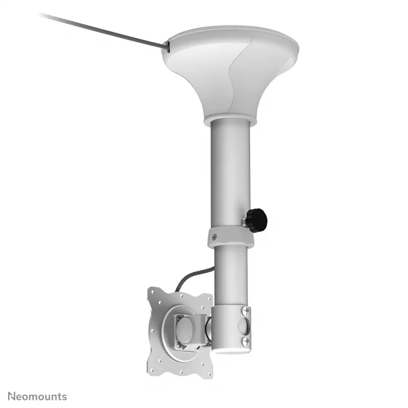 Neomounts FPMA-C025SILVER Uchwyt sufitowy do monitora/telewizora 10-30 cali - wys. 37-47 cm - uchylny