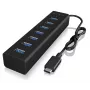 ICY BOX IB-HUB1700-C3 USB 3.2 Gen 1 (3.1 Gen 1) Type-C 5000 Mbit/s Czarny
