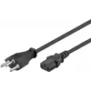 Kabel zasilający Goobay 93617 czarny 2m SEV 1011 IEC C13
