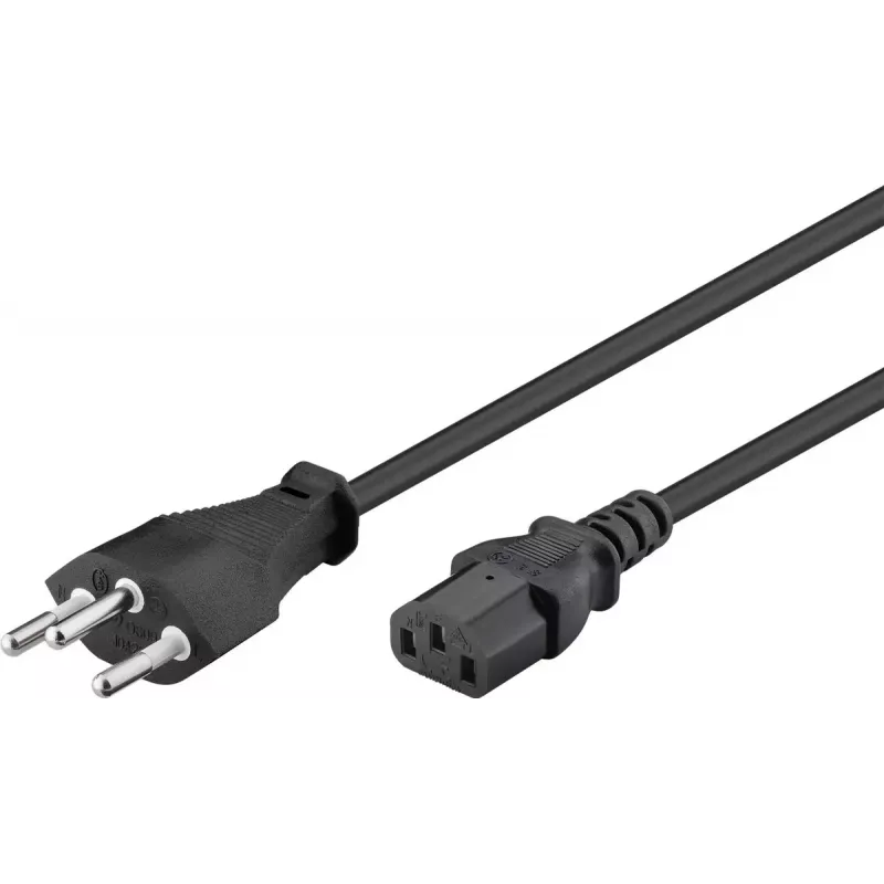 Kabel zasilający Goobay 93617 czarny 2m SEV 1011 IEC C13