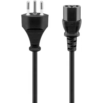 Kabel zasilający Goobay 93617 czarny 2m SEV 1011 IEC C13