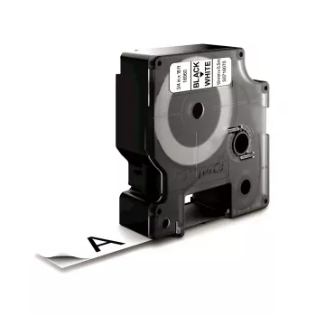 Taśma etykietująca DYMO D1 Durable Czarna na białym 19 mm