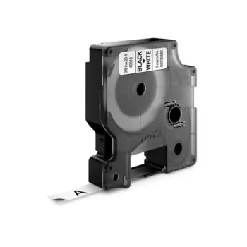 DYMO Authentic D1 Labels | Czarny nadruk na białej taśmie | 12mm x 7m | Etykiety samoprzylepne do drukarek etykiet LabelManager | 10 sztuk