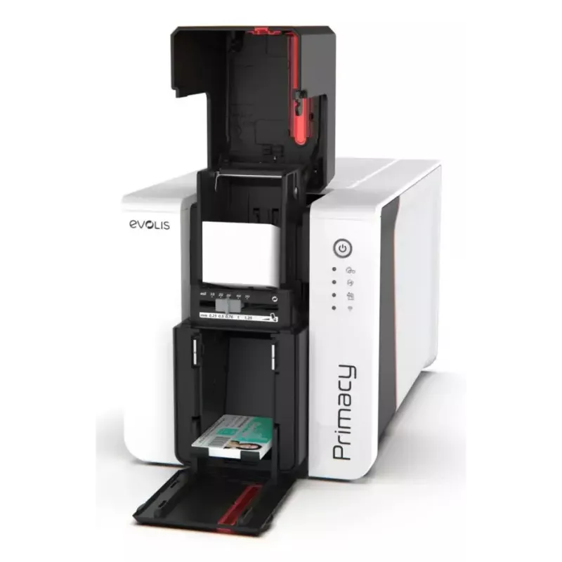 Drukarka kart plastikowych Evolis Primacy 2 — Sublimacja/termotransfer z żywicy, 300 x 1200 DPI, podajnik na 100 arkuszy, Fast Ethernet