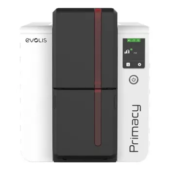 Drukarka kart plastikowych Evolis Primacy 2 — Sublimacja/termotransfer z żywicy, 300 x 1200 DPI, podajnik na 100 arkuszy, Fast Ethernet