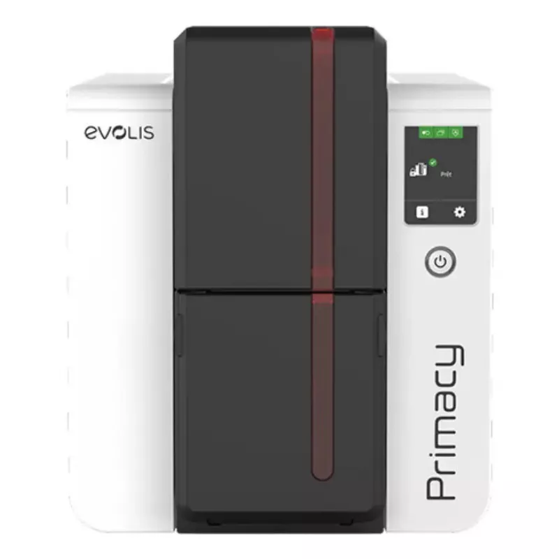 Drukarka kart plastikowych Evolis Primacy 2 — Sublimacja/termotransfer z żywicy, 300 x 1200 DPI, podajnik na 100 arkuszy, Fast Ethernet
