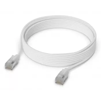 Kabel krosowy sieciowy UBIQUITI UACC-CABLE-PATCH-EL-C6A-5M-W Cat6a 5 m RJ-45 półprzezroczysty biały