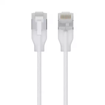 Kabel sieciowy Ubiquiti UACC-Cable-Patch-EL-C6A-2M-W RJ-45 Cat6a 2 m półprzezroczysty biały