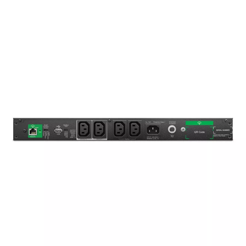 APC Smart-UPS Li-ion SCL500RMI1UC — 4x C13, mała głębokość, uchwyt rack/montaż na wieży/ścianie, SmartConnect, 500VA