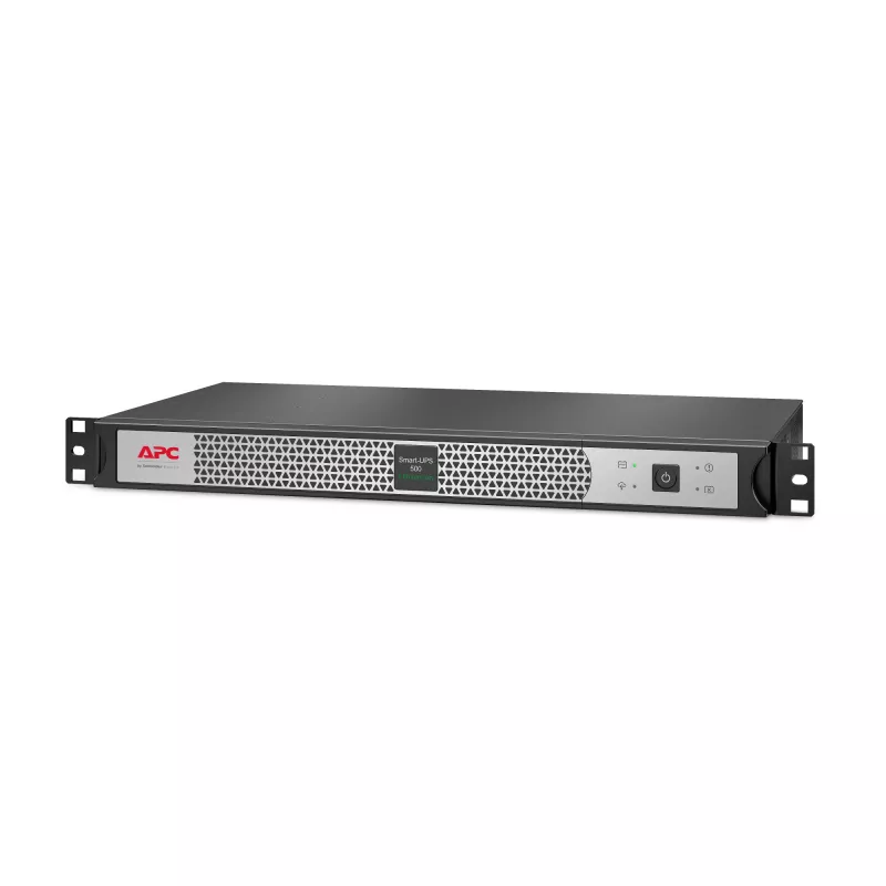 APC Smart-UPS Li-ion SCL500RMI1UC — 4x C13, mała głębokość, uchwyt rack/montaż na wieży/ścianie, SmartConnect, 500VA