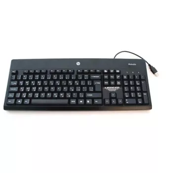 Klawiatura HP 724720-051 biurowa USB AZERTY francuska czarna