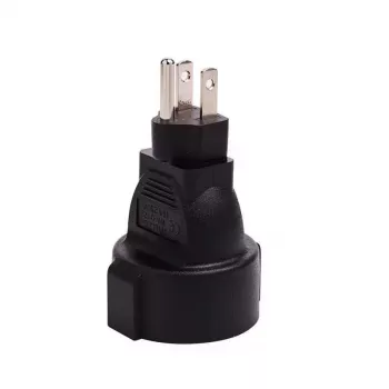 MicroConnect PETRAVEL3 przejściówka wtyczki zasilania Typ B Typ F Czarny