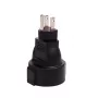 MicroConnect PETRAVEL3 przejściówka wtyczki zasilania Typ B Typ F Czarny