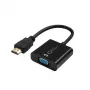 Microconnect HDMVGA2B adapter kabla wideo 0,15 m VGA (D-Sub) HDMI Type A (Standard) Czarny