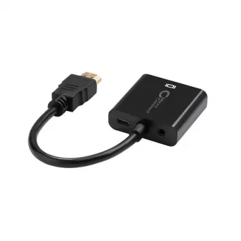 Microconnect HDMVGA2B adapter kabla wideo 0,15 m VGA (D-Sub) HDMI Type A (Standard) Czarny