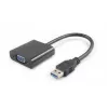 Microconnect USB3.0VGA USB adapter graficzny 1920 x 1080 pikseli Czarny