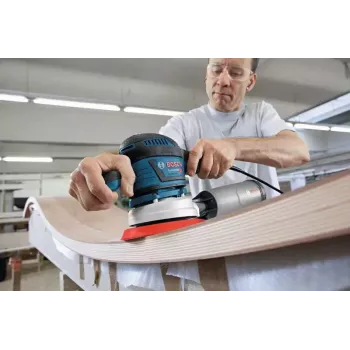 Bosch GEX 40-150 PROFESSIONAL Szlifierka tarczowa 12000 RPM 24000 OPM Czarny, Niebieski, Szary, Czerwony 400 W