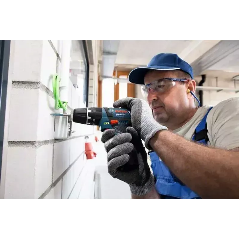 Bosch GSB 10,8-2-LI Professional Keyless Czarny, niebieski, czerwony