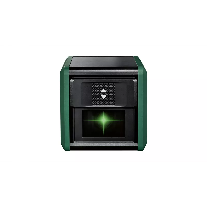 Poziomica laserowa Bosch Quigo zielony ze statywem 1,1 m — kompaktowy zestaw lasera krzyżowego