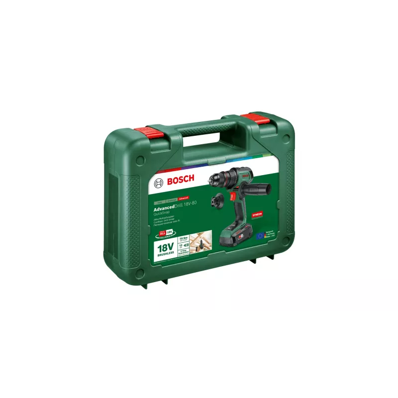 Wiertarka akumulatorowa Bosch AdvancedDrill 18V-80 z akumulatorem Li‑ion 2,5 Ah