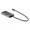 StarTech.com Adapter wideo USB-C, Adapter USB-C do HDMI DVI VGA, Do 4K 60 Hz, Aluminium, Wieloportowy adapter wideo, Zgodny z Thunderbolt 3 / 4, Adapter podróżny USB Type-C