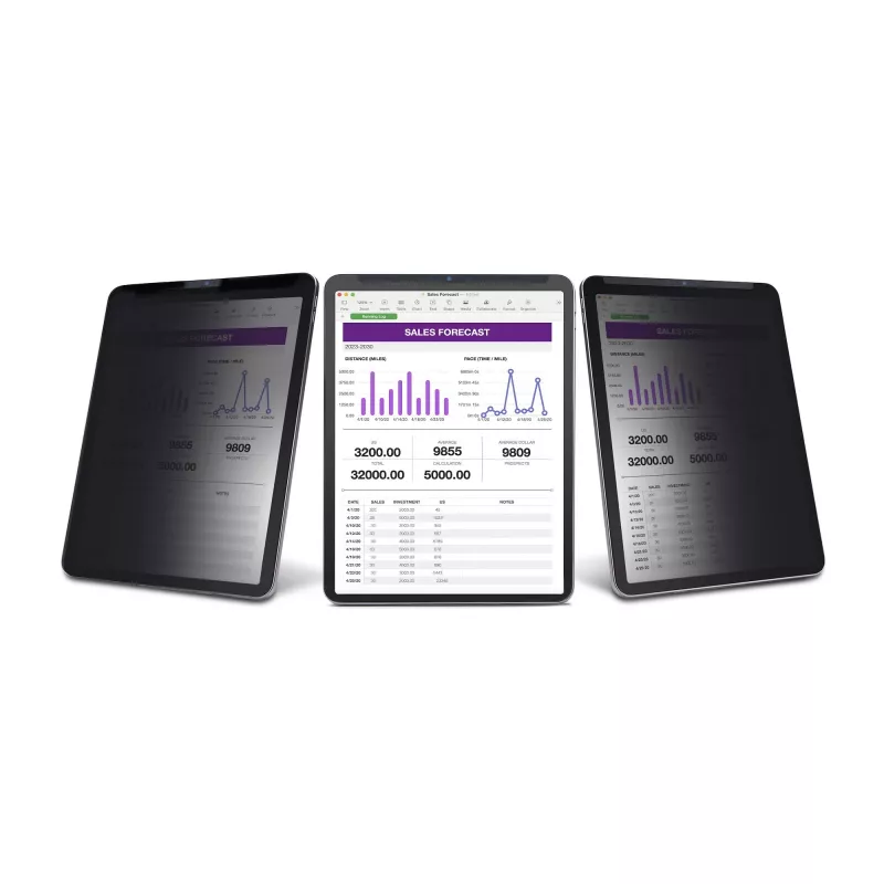 StarTech.com 4-kierunkowy filtr prywatyzujący do 11-calowego iPada Pro, do orientacji pionowej/poziomej, obsługa dotyku, kąt widzenia +/- 30°, blokuje do 51% światła niebieskiego, antyodblaskowy