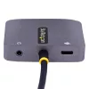 StarTech.com Adapter wideo USB C, adapter wieloportowy USB C na HDMI VGA, audio 3,5 mm, 4K 60 Hz HDR, przesył mocy 100 W PD, zgodny z Thunderbolt 3/4 – podróżny adapter wyświetlacza USB C