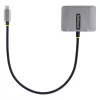 StarTech.com Adapter wideo USB C, adapter wieloportowy USB C na HDMI VGA, audio 3,5 mm, 4K 60 Hz HDR, przesył mocy 100 W PD, zgodny z Thunderbolt 3/4 – podróżny adapter wyświetlacza USB C