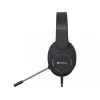 Zestaw słuchawkowy SANDBERG BossBlaster USB — przewodowy zestaw słuchawkowy gamingowy, 20–20000 Hz, kabel 2 m, 240 g, czarny