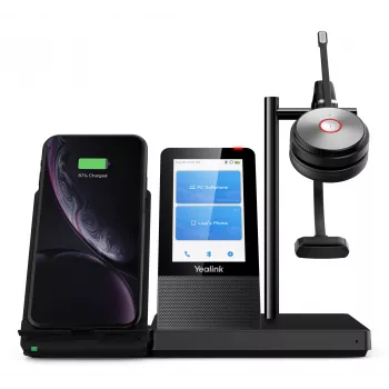Yealink WH66 Mono UC-DECT Bezprzewodowy zestaw słuchawkowy, Bezprzewodowy, Biuro/Centrum telefoniczne, 20 - 20000 Hz, 80 g, Słuchawki, Czarny
