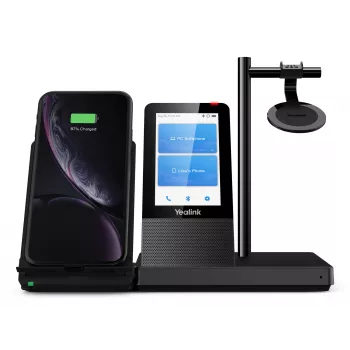 Yealink WH66 Mono UC-DECT Bezprzewodowy zestaw słuchawkowy, Bezprzewodowy, Biuro/Centrum telefoniczne, 20 - 20000 Hz, 80 g, Słuchawki, Czarny