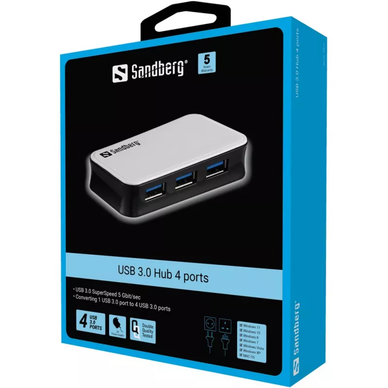 Sandberg USB 3.0 Hub 4 porty
