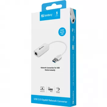 Karta sieciowa USB Sandberg USB3.0 Gigabit adapter sieciowy