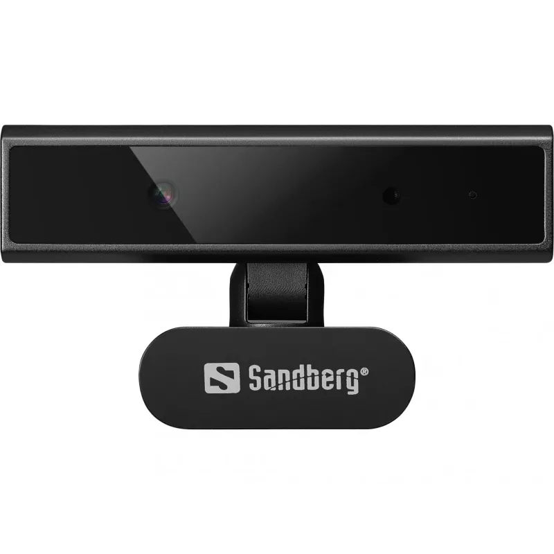 Kamera internetowa Sandberg Face-ID Webcam Mini 2 MP Full HD USB-C Czarna