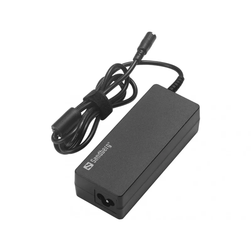 Zasilacz do laptopa Sandberg 90W EU+UK Wejście 100-240V Czarny