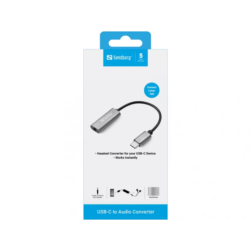 Adapter audio Sandberg USB-C 136-27