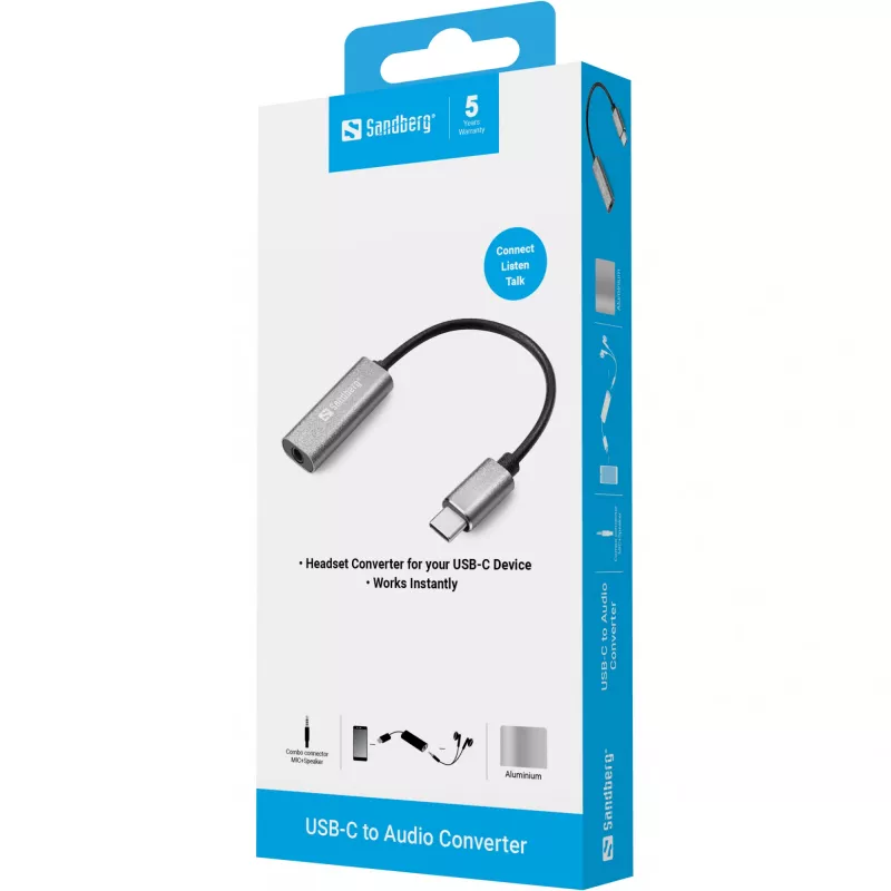 Adapter audio Sandberg USB-C 136-27