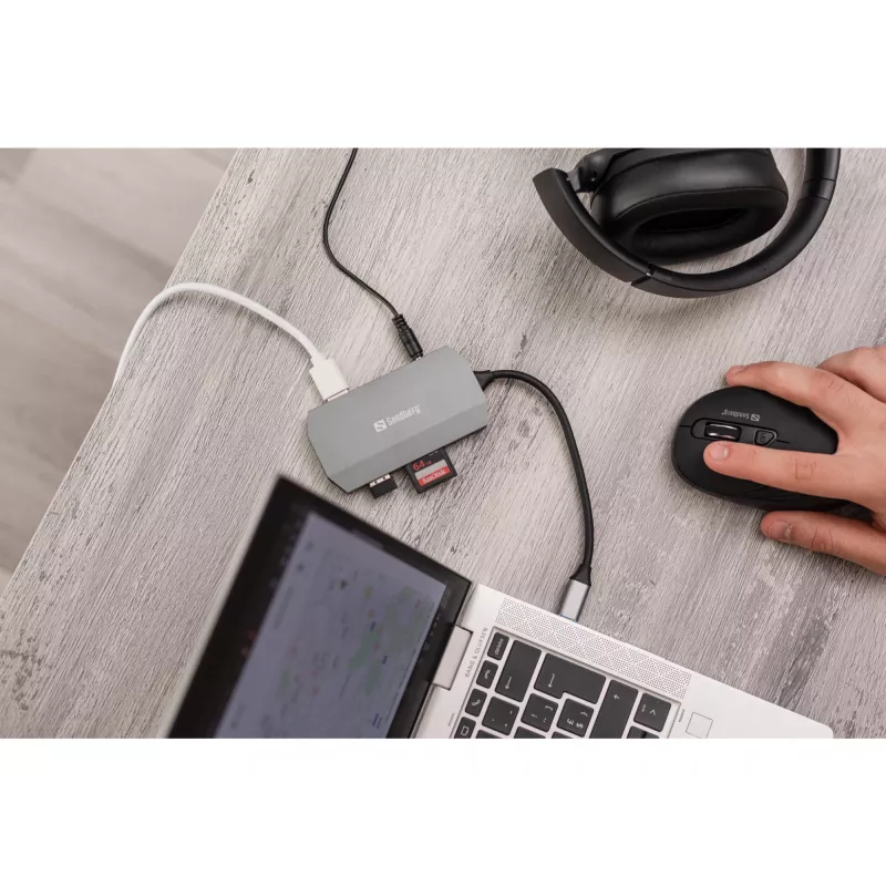 Stacja dokująca USB-C Sandberg 6w1 Travel Dock