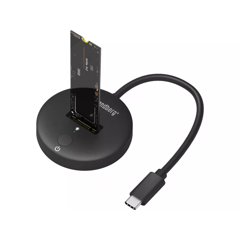 Sandberg USB 3.2 Dock for M.2+NVMe SSD 4TB Czarny