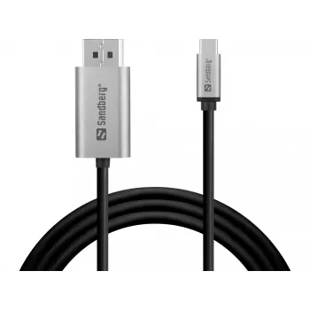 Kabel Sandberg USB-C do DisplayPort 2M USB typu C DisplayPort 2 m