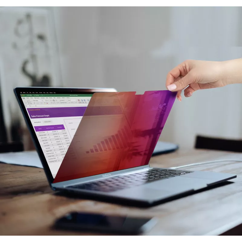 Filtr prywatyzujący StarTech.com do MacBook Pro 14 inch 21/23, złoty filtr o zwiększonej prywatności, osłona bezpieczeństwa komputera, dwustronna osłona ekranu, +/-30°