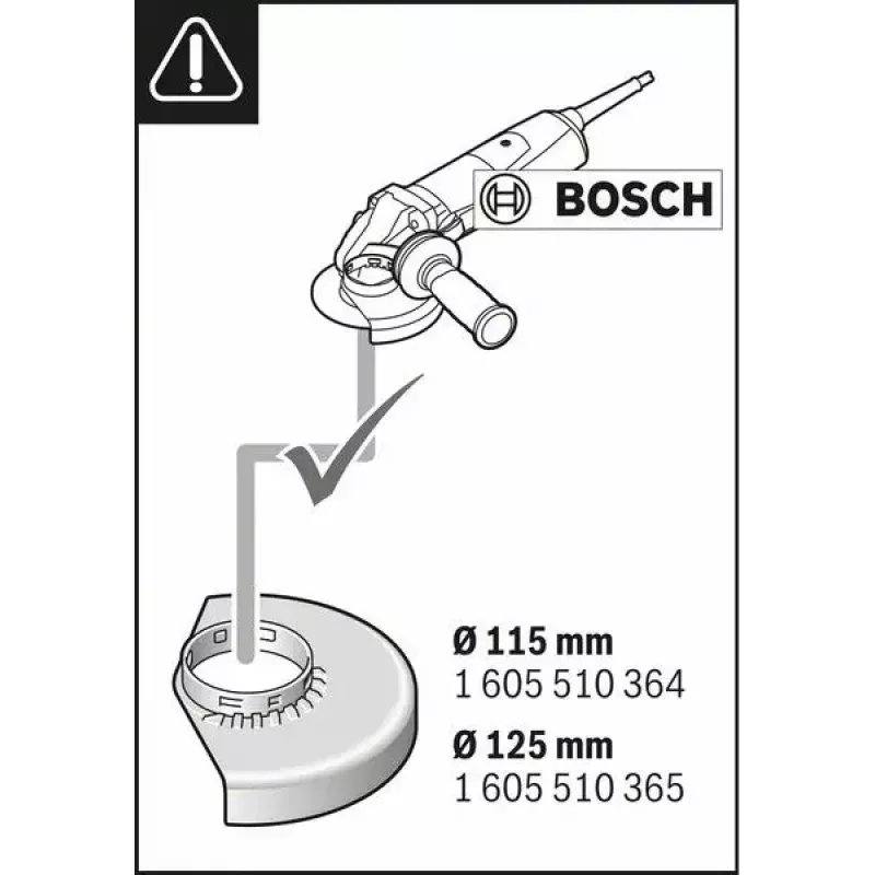 Osłona odsysająca pył Bosch GDE 115/125 FC-T Professional