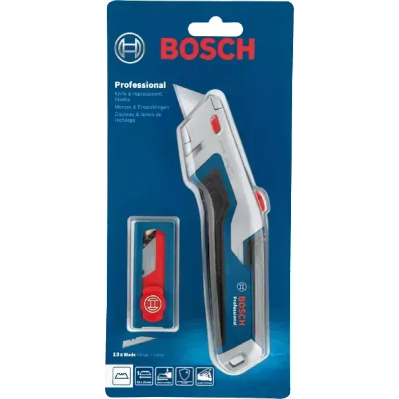 Nóż uniwersalny Bosch 1 600 A02 7M5 niebieski Ostrze żyletkowe 6,3 cm