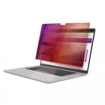 StarTech.com filtr prywatności 16-calowy MacBook Pro 21/23, złoty filtr o zwiększonej prywatności, osłona zabezpieczająca komputer, dwustronny ochraniacz ekranu, +/- 30°
