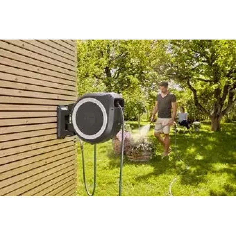 Bęben ścienny Gardena RollUp Automatic czarno-szary