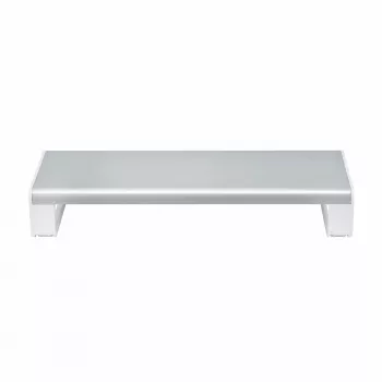 StarTech.com Ergonomiczna podstawka pod monitor, do 33lb/15kg, stała wysokość 3,5in/9cm, podstawka pod monitor/laptop na biurko, platforma stalowa, szybki montaż, optymalizacja przestrzeni roboczej