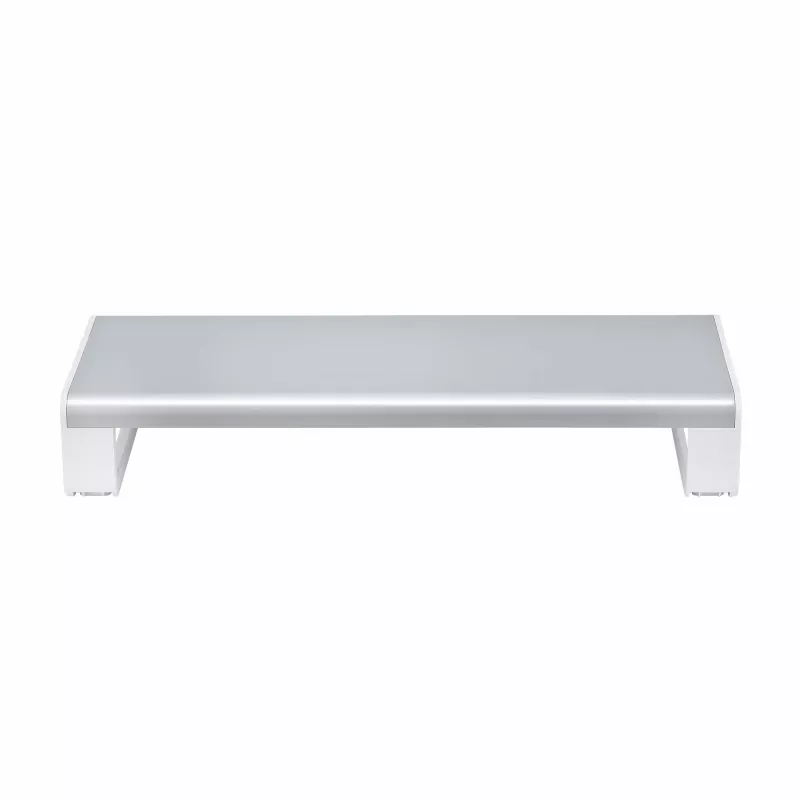 StarTech.com Ergonomiczna podstawka pod monitor, do 33lb/15kg, stała wysokość 3,5in/9cm, podstawka pod monitor/laptop na biurko, platforma stalowa, szybki montaż, optymalizacja przestrzeni roboczej
